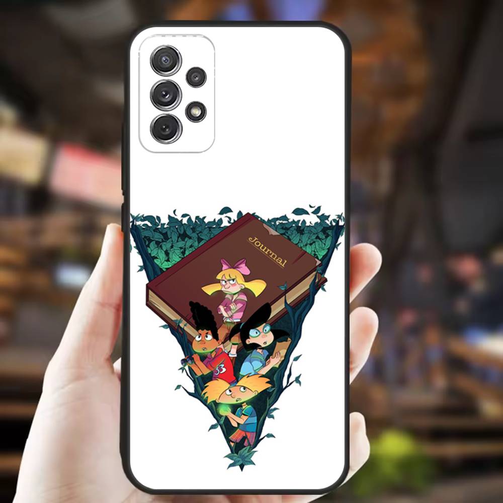 Hey Arnold Helga Phone Case For Samsung S25,S24,S21,S22,S23,S30,Ultra,S20,Plus,Fe,Lite,Note,10,9,5G Black Cover