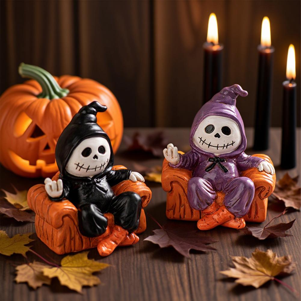 Fun Ghost Decoration Sofa Ghost Resin Figure Decoration Indoor Outdoor Table Centerpiece Party Decor Halloween Gift