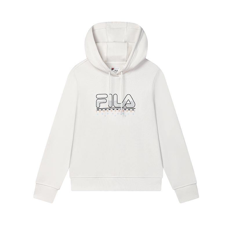New FILA Lifestyle Sweatshirt Women's Steam White F11W443203FIV