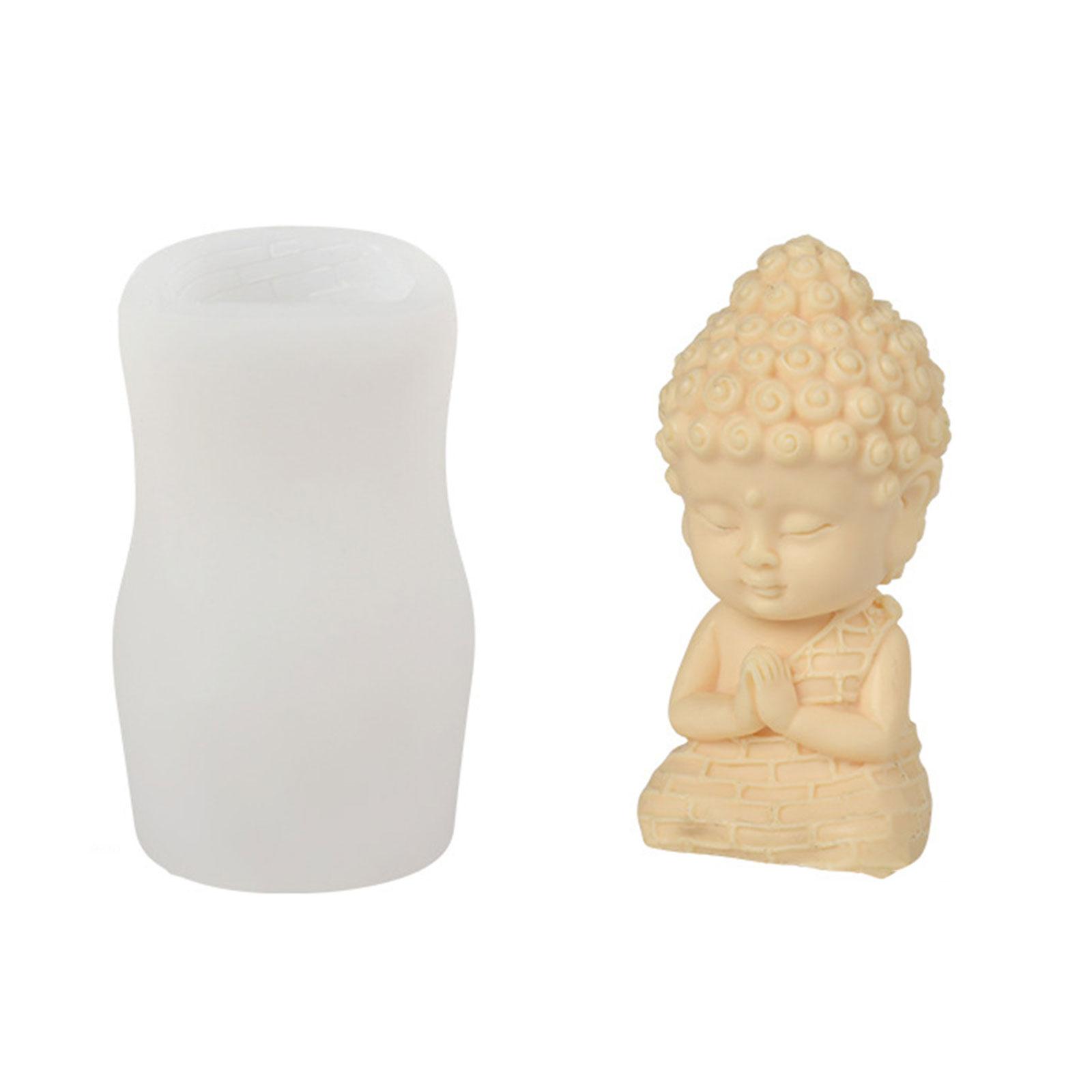 Little Buddha Candle Silicone Mold DIY Amitabha Buddha Shape Chinese Elements Handmade Candle Decoration