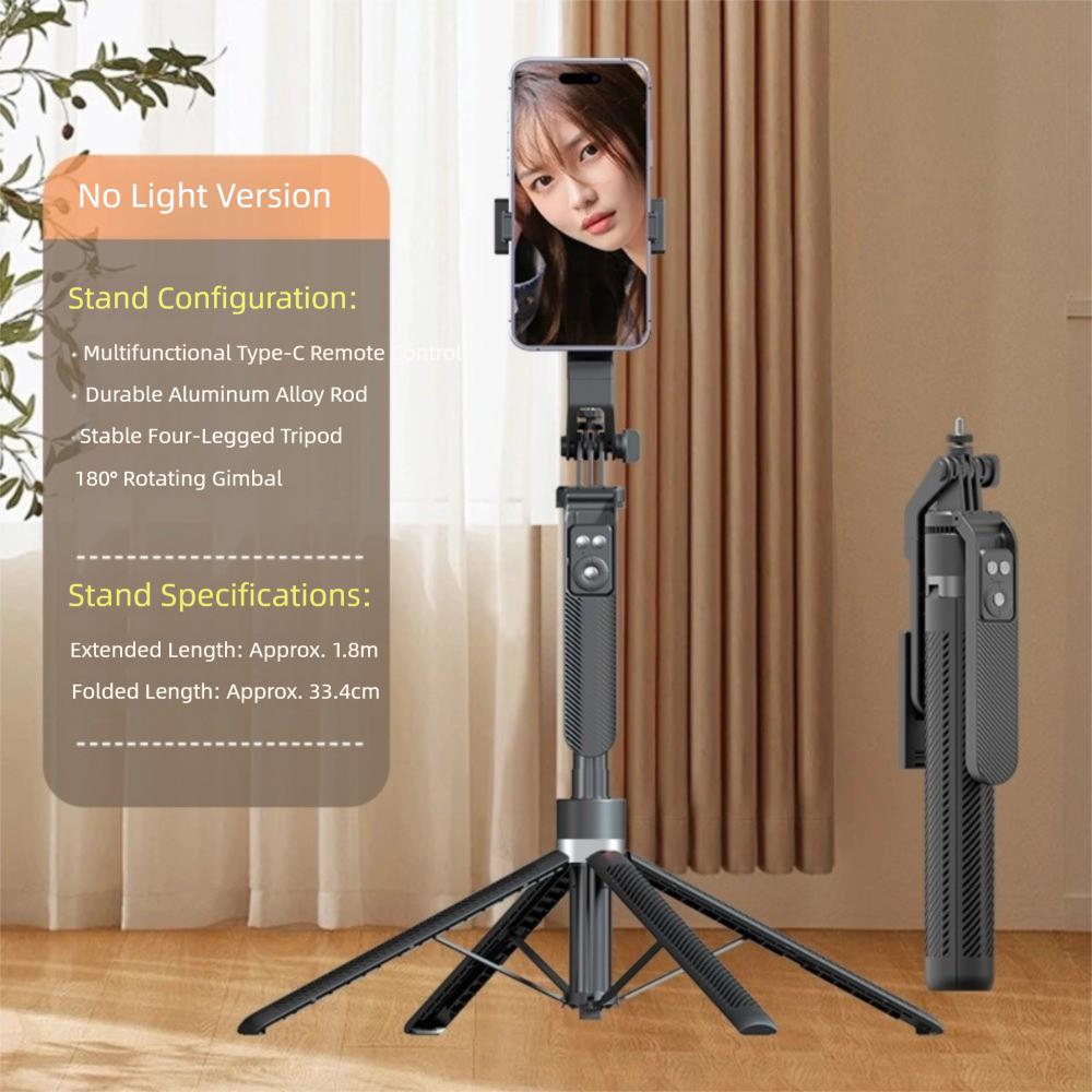 Aluminum Alloy Bluetooth Selfie Stick Auto Face Tracking Camera Stand Handphone Stabilizer Phone