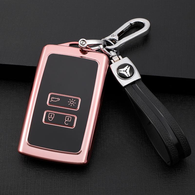 Tpu Car Key Case Cover Keychain Accessories For Renault Koleos Zoe Megane 4 Rs Captur 4 Sedan  -  Kadjar Arkana Espace