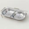  Mini Cute Children Dinner Plate 304 Stainless Steel Divided Food Plates Dishes Fruit Salad Plates Kitchen Tableware