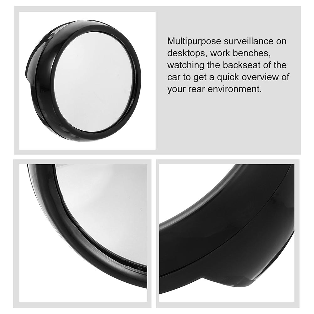 2 Pcs Rearview Mirror Computer Mirrors for Monitor Laptops Computers Convex Desks