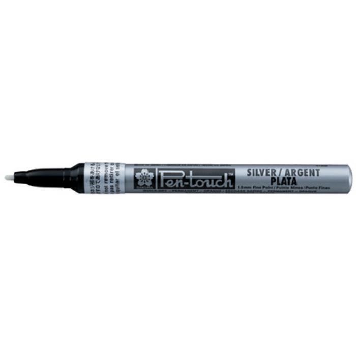 Marqueur permanent - SAKURA - Pen-Touch - Pointe fine - Couleur noire - Indélébile