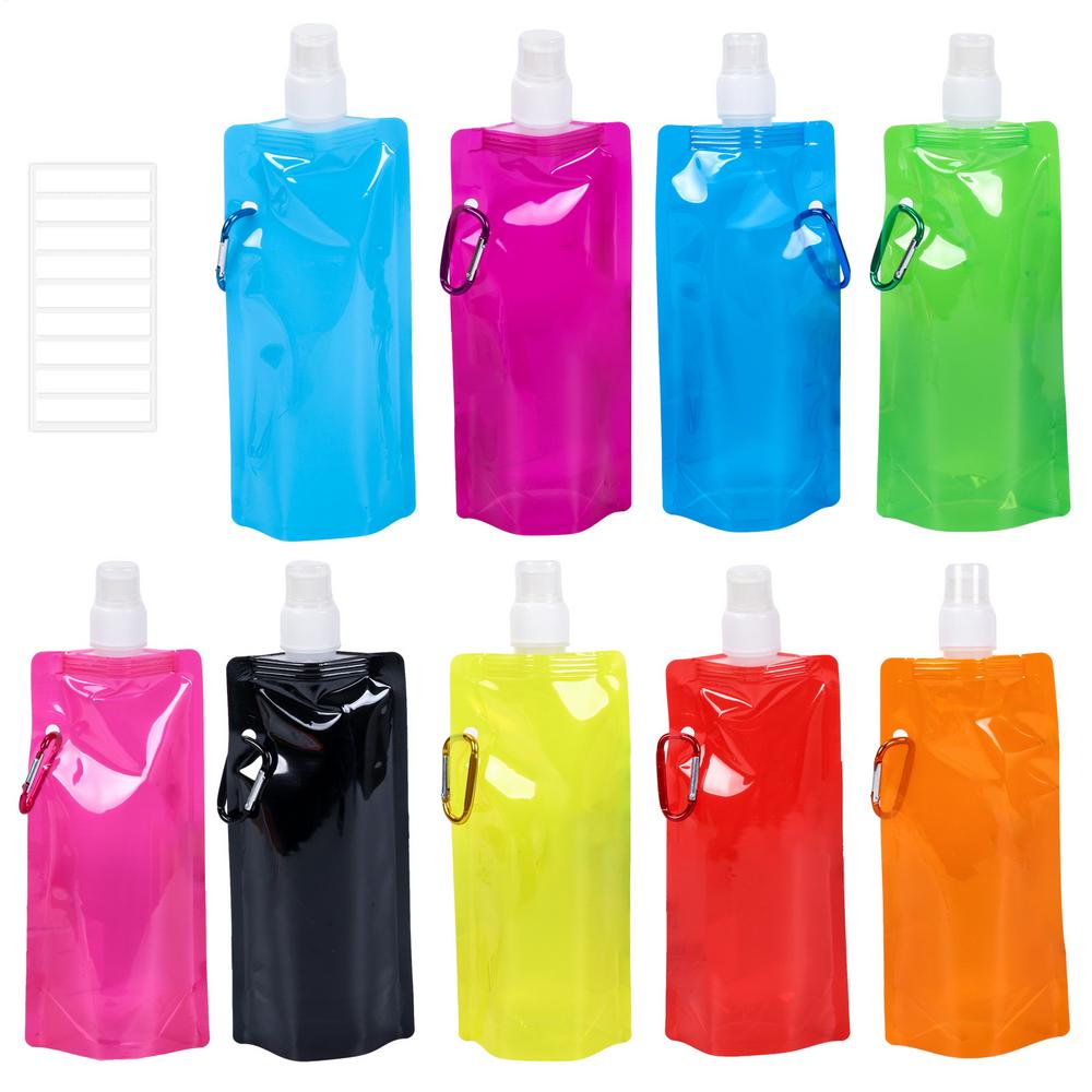 

Мягкая фляжка 480 мл, портативная, сверхлегкая, складная, для питья, бега, кемпинга, пешего туризма