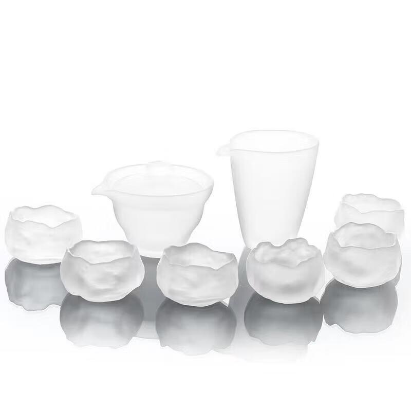 JIUMUQING Frosted Glass Kung Fu Tea Ware