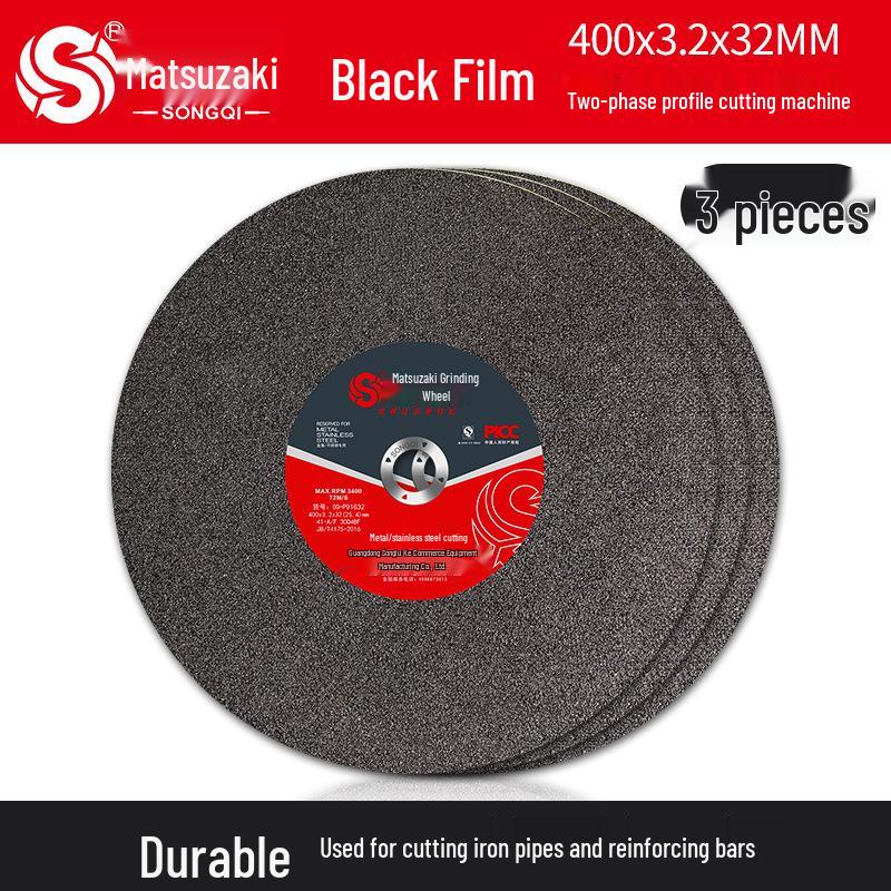 350mm Stainless Steel Cutting Disc, 4-Type Thickness, Profile Metal Grinding Wheel for 355/400 Industrial Saw Machines