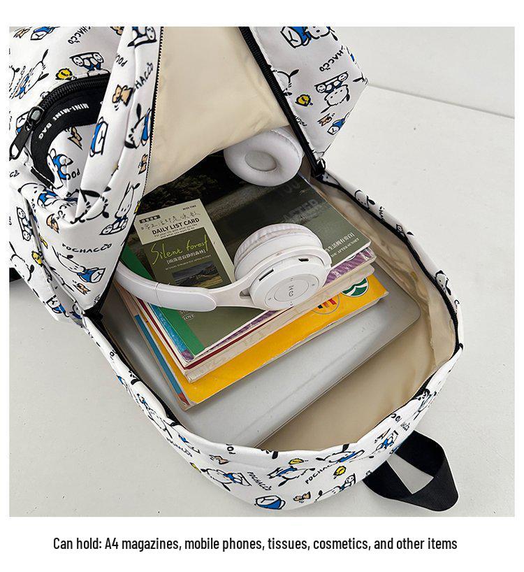 Hello Kitty Double Shoulder Backpack for Students - Cute Cartoon Design for Middle & High School Travel & Campus Outings.