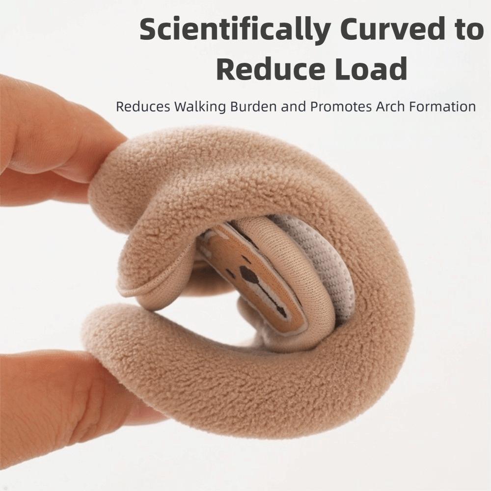 Ein Paar Warme Kleinkindsocken Anti-Rutsch Babysocken Schuhe Niedliche Hausschuhe Kalte Jahreszeit