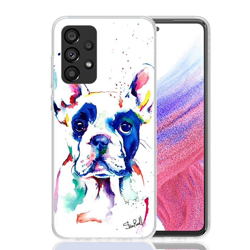 French Bulldog Dog Pug Case Phone Cover for Samsung Galaxy A17 A16 A15 A14 A13 A56 A55 A54 A53 A36 A35 A34 A33 A26 A25 A24 A23 A
