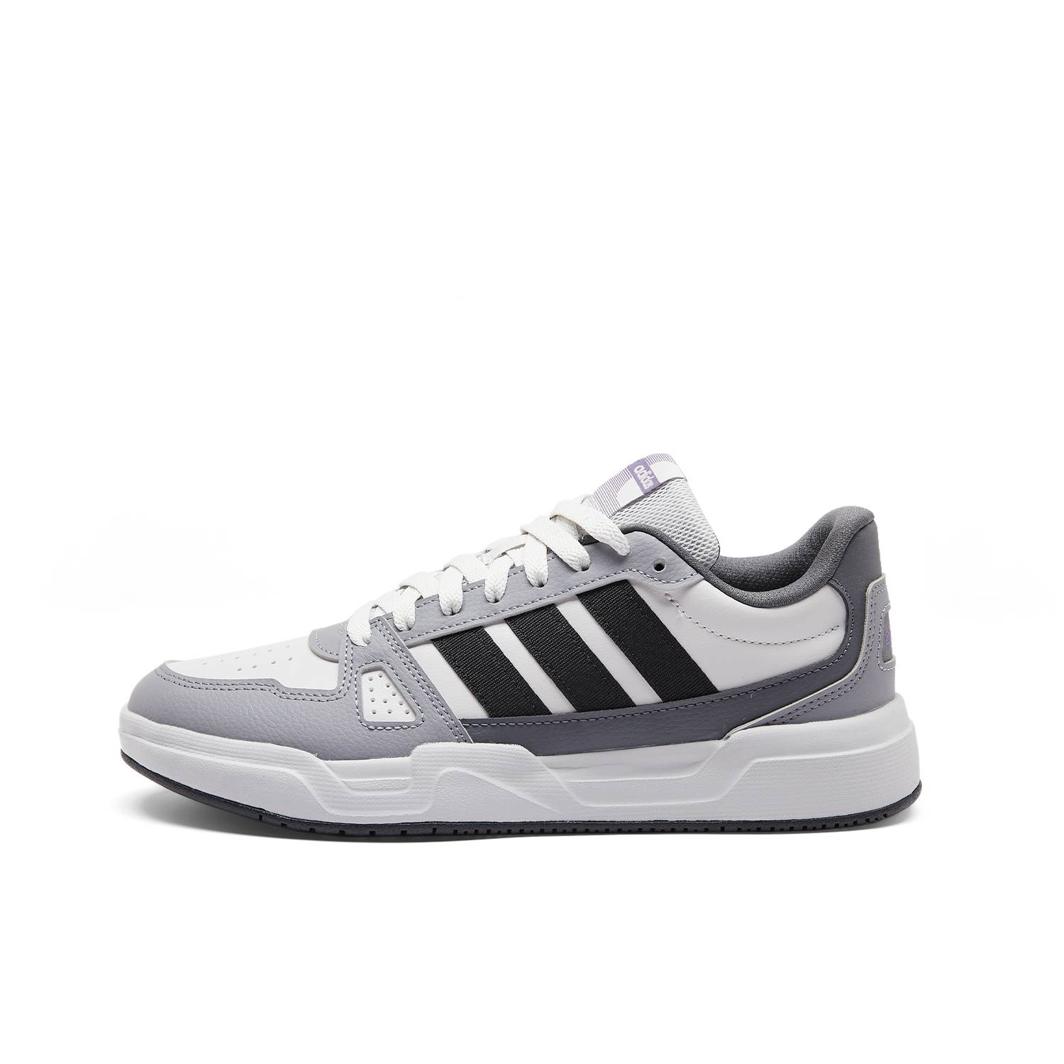 

Adidas LITE BALLER Abrasion Resistant Low Top Skateboard Shoes Unisex Gray White Black Sneakers HQ9336 38
