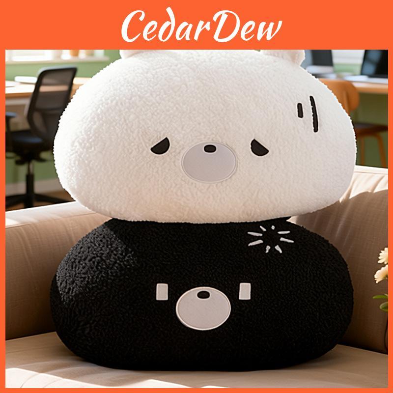 Self Deprecating Bear Plush Pillow With Pp Cotton Filling For Bedroom And Office Comfort