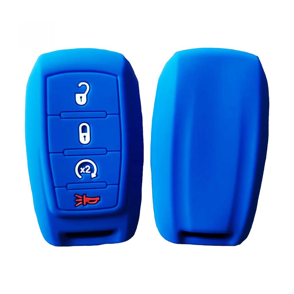 Silicone Key Case For Ram 1500 Dt / Trx / 2500 3500 Hd -, Soft Rubber Key Fob Cover Anti-Drop Protector 4/5/6 Buttons