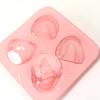 Silicone Ice Mold DIY Funny Gift Pink 4 Hole Tooth-shaped Ice Making Tray Kitchen Supplies