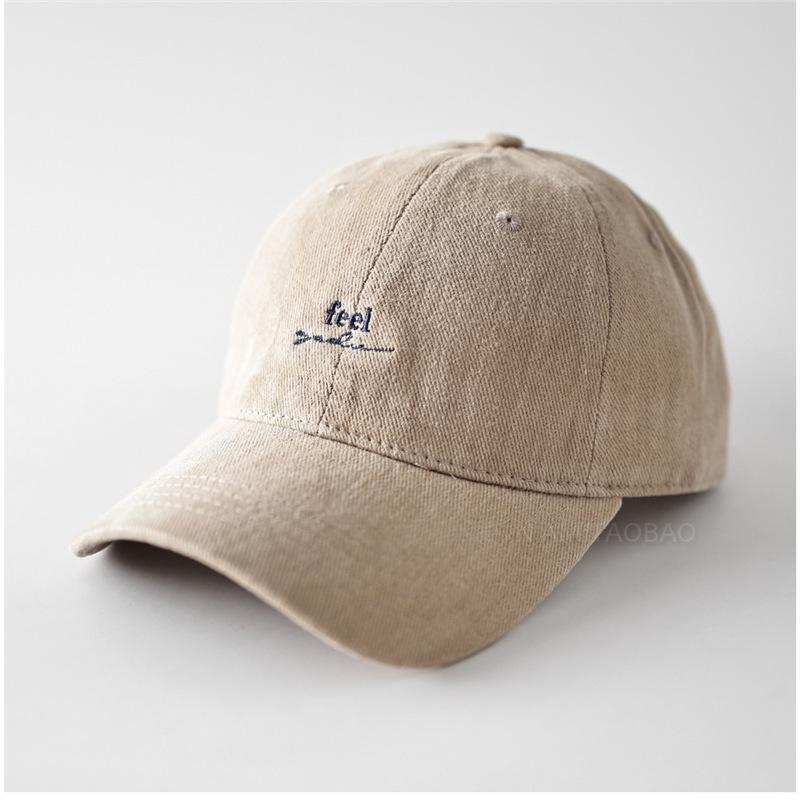 Fashion Hat Korean autumn and winter polished contrasting color letter embroidered baseball cap men's and women's fashion niche casual versatile cap
