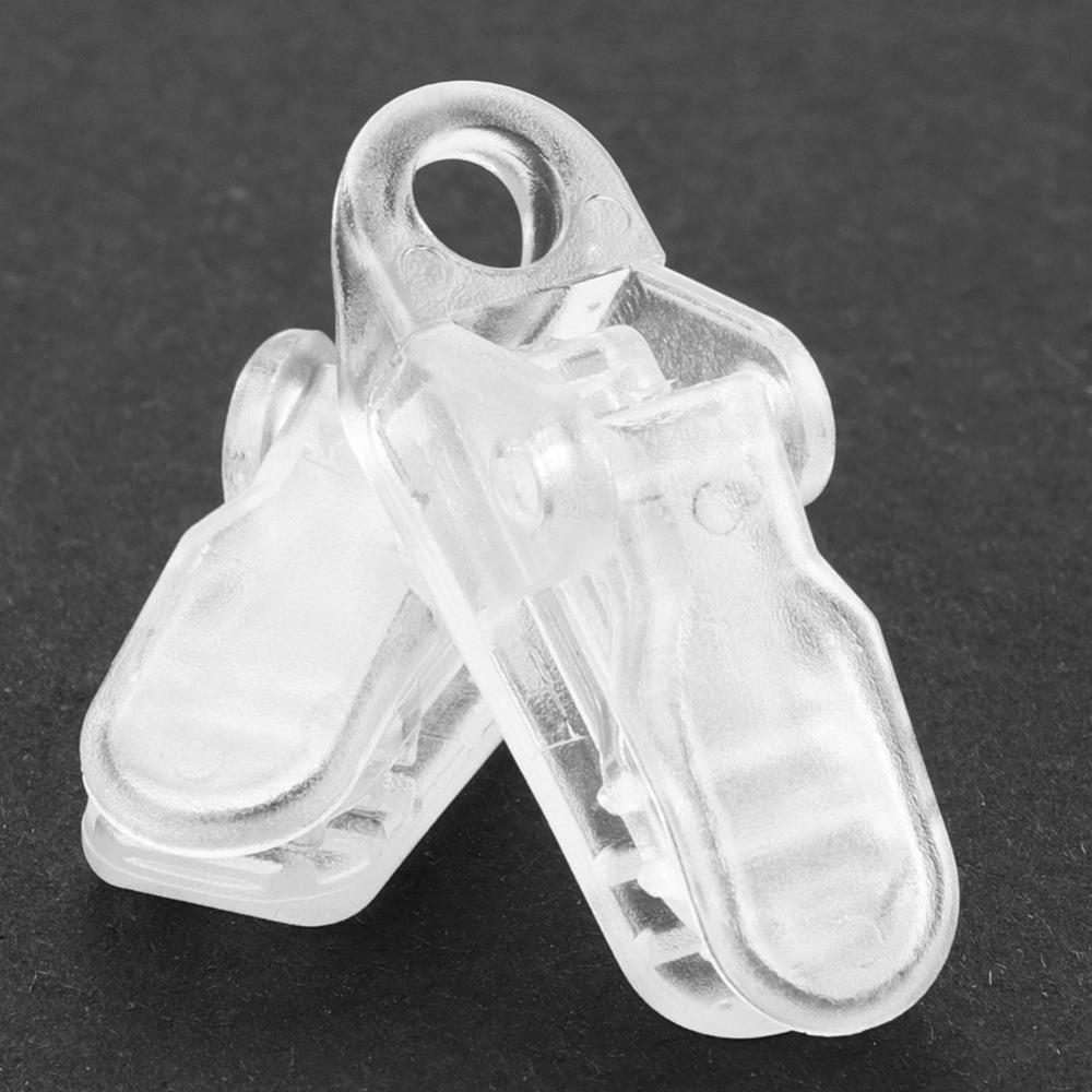 20 Pcs/Set Transparent Tent Clip Hook Plastic Tent Pull Point Durable Tarp Clips  Outdoor Camping