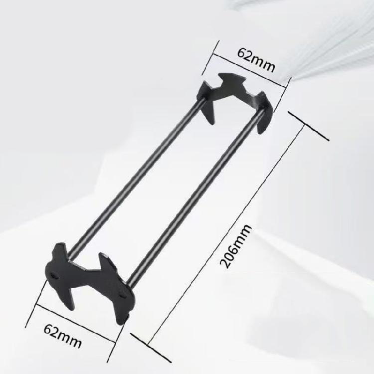 Small 200mm Sink Installer Tool with Multiple Angles Head Strong 2pc Plumbing Tool Fit Most Standard Pipe Connection