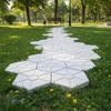 Pathway Molds Maple Leaves Concrete Manually Plastic Stepping Stone Paving Molds For Pavement Courtyards Square Decoration