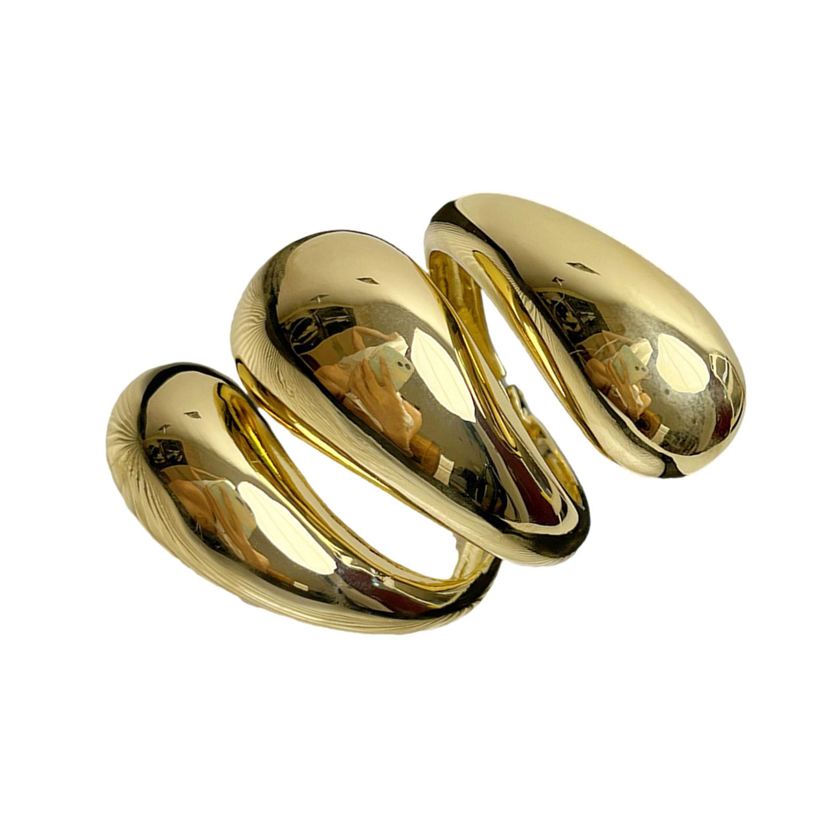 

Трендовые неровные браслеты, геометрические широкие браслеты-манжеты, преувеличенный браслет, подходящий для пар и вечеринок золотой