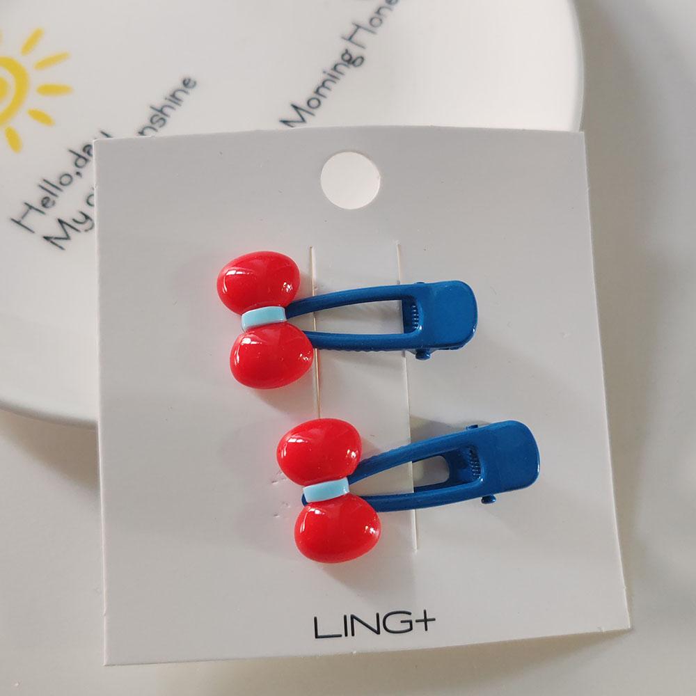 

2pc Sweetly Pink Bow Hairpin Hair Side Clips for Women Girls Gift Party Korean Hair Accessories Headwear Ornament