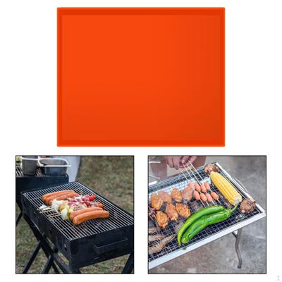 -Grill Mat, Grill Bakeware, Food Grade, Versatile, Reusable, High Temperature Resistant,