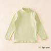 2024 Kids' Warm Long-Sleeve Mid-Collar Cotton T-Shirt for Autumn & Winter