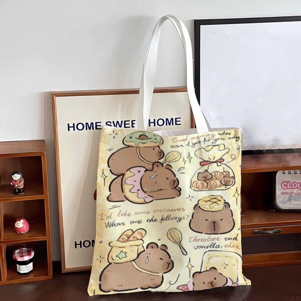 Schultasche Capybara Umhängetasche Unterarmtasche Große Kapazität Capybara Handtasche Mädchen