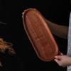 1 stück Ganze Holz Akazie Unregelmäßigen Oval Massivholz Platte Obst Gerichte Steak Pasta Tablett Dessert Teller Geschirr