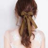 Fabric Ribbon Bow Hairpin For Women Girls Hair Clips Solid Color Bow Hair Accessories