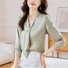 Camicia Formale da Donna a Maniche Lunghe in Seta di Gelso per Primavera/Autunno 2025