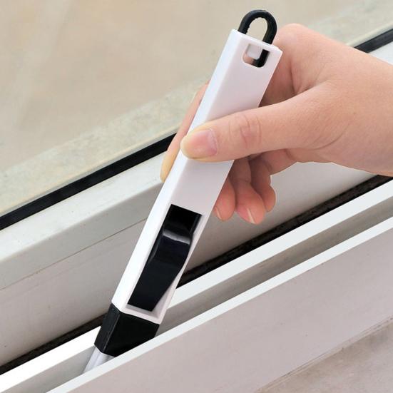 Keyboard Window Groove Cleaning Brush for Slits Slot Cleaning Tool with Dustpan
