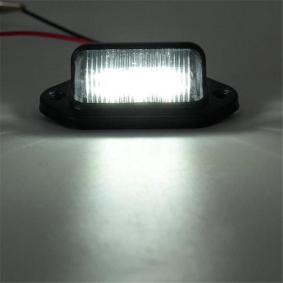 2 ks Vodotěsné 6 LED 12/24V Auto Nákladní vozidlo Přívěs Světlo SPZ Zadní světlo