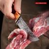 Stainless Steel Boning Knife Meat Cleaver Kitchen Mongolian Hand Meat Knife Roasted Whole Lamb Steak Knife with Knife Cover