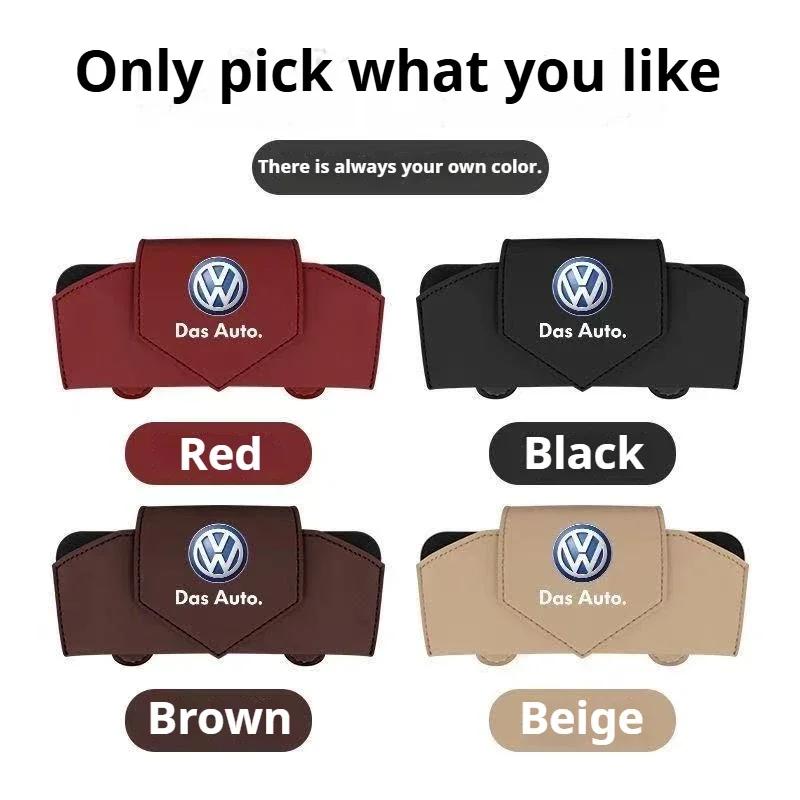 hijk1 ·Car Glasses Storage estuche para gafas de sol de coche,de cuero Pu For Volkswagen VW Passat Touran Golf 3 GTI Octavia Jetta