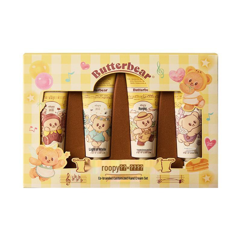 Roopy Runpei x Butter Bear Hand Cream Gift Box: Moisturizing & Nourishing Souvenir for Bridesmaids & Best Friends