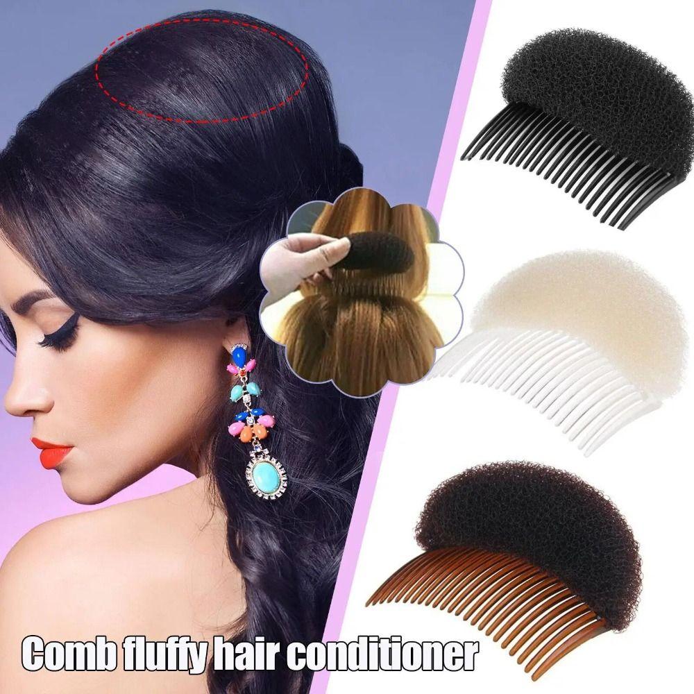 Invisible Puff Hair Head Cushion Hair Base Bun Maker Braid Fluffy Hair Clip Pad  Women