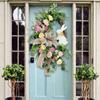Easter Bunny Wreath With Easter Garland Home Decor Spring Wedding Wreath Cartoon Bunny Shape Ornaments