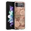 Handyhülle für Samsung Galaxy Z Flip 3 4 5 6 Faltbar Schwarze Schale Schöne Rosegold Kunst Für Samsung Z Flip4 Flip5 PC Hartschalenabdeckung