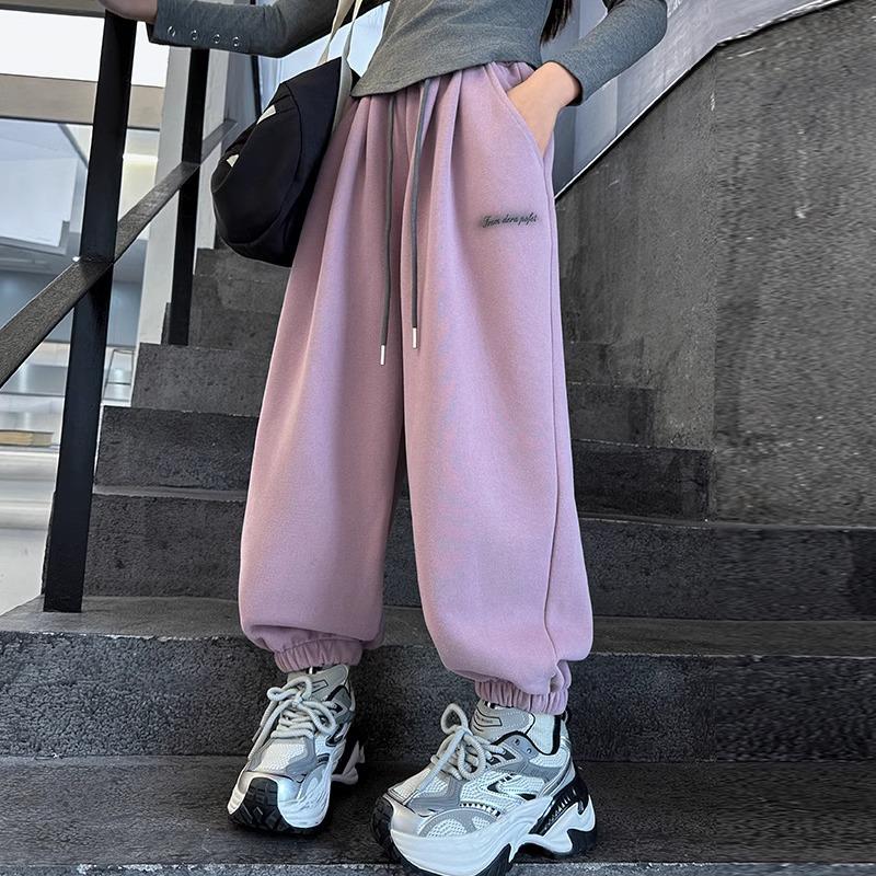 Girls' Autumn/Winter Casual Knit Joggers - Children's Sports Sweatpants 2026