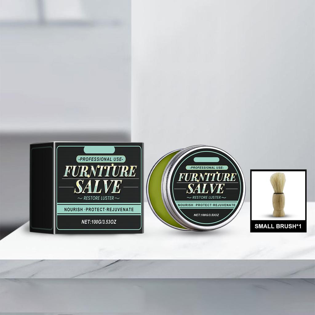 Leather Protection Cream with Brush Leather Conditioning Balm for Bags Shoes Car Furniture