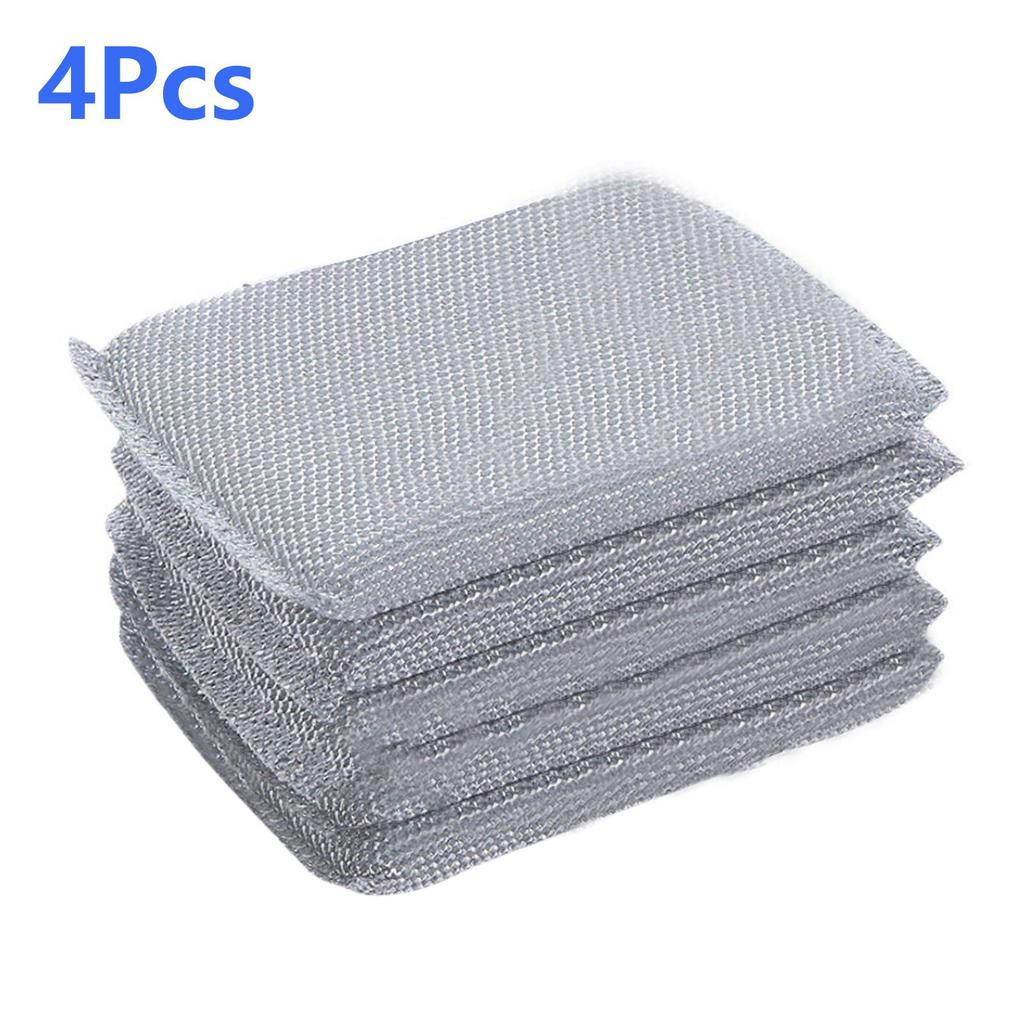 Ocelový drát Houba na mytí nádobí Oboustranná čisticí houba Nepřilnavá olejová kuchyňská utěrka na nádobí Opakovaně použitelný domácí čisticí nástroj
