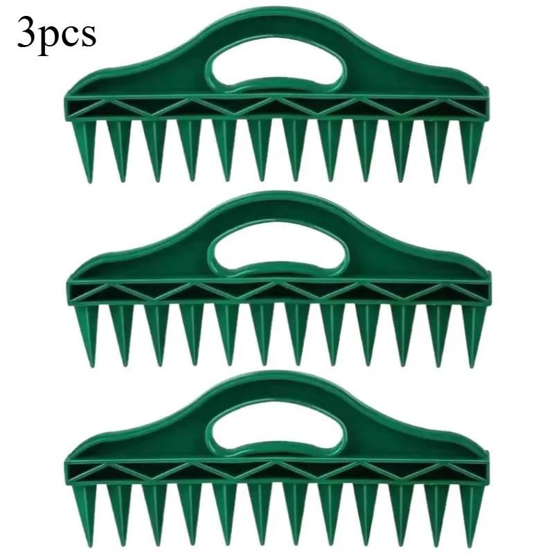 

12-Hole Seed Spacer and Seeder Tool Garden Planting Template with Hole Dibber Efficient Soil Digger for Vegetable Flower Seeding