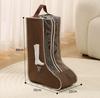 Boot Storage Bag with Handles - Non-Woven Fabric, Extra Wide Long for Tall Boots, Brown