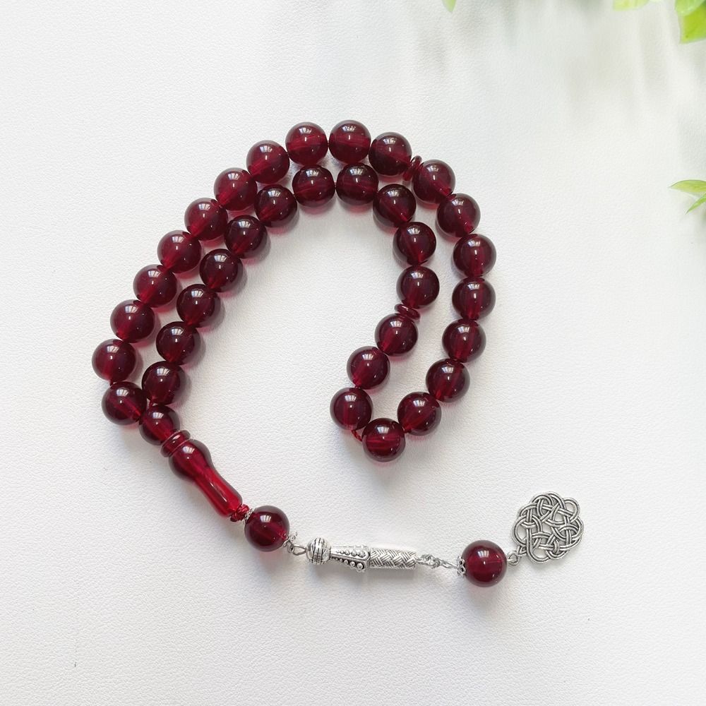 Imitation Beeswax Prayer Hand String 10mm Acrylic Beads Rosary Bracelet Wrist Bracelet  Daily Use
