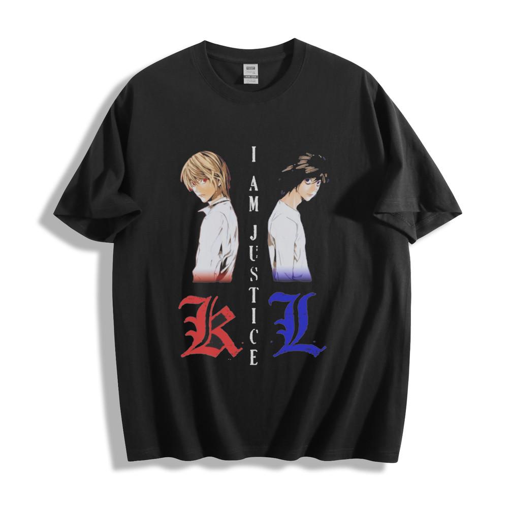 

Death Note Kira vs L T-Shirt - Epic Anime Showdown Unisex Tee 4XL