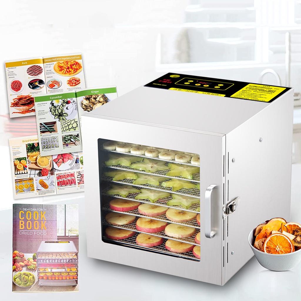 220V 600W 8 Trays Beef Jerky Making Tools Drying Machine Fruit Dryer Dehydrator for Fruit Meat Food Home Appliances