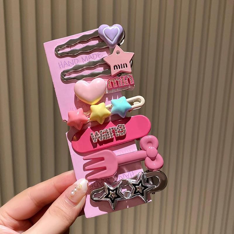 2022 Winter Korean Style Metal Hair Clip for Girls - Trendy Bangs Hairpin and Side Clip Hair Accessories