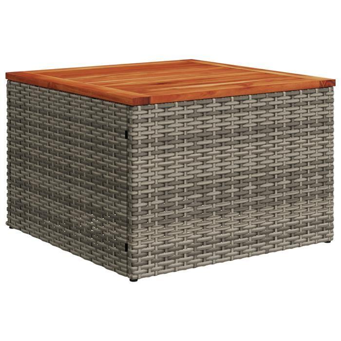 VidaXL Ensemble de Canapés de Jardin de 8 Pièces avec Coussins Gris Poly Rattan 3347608