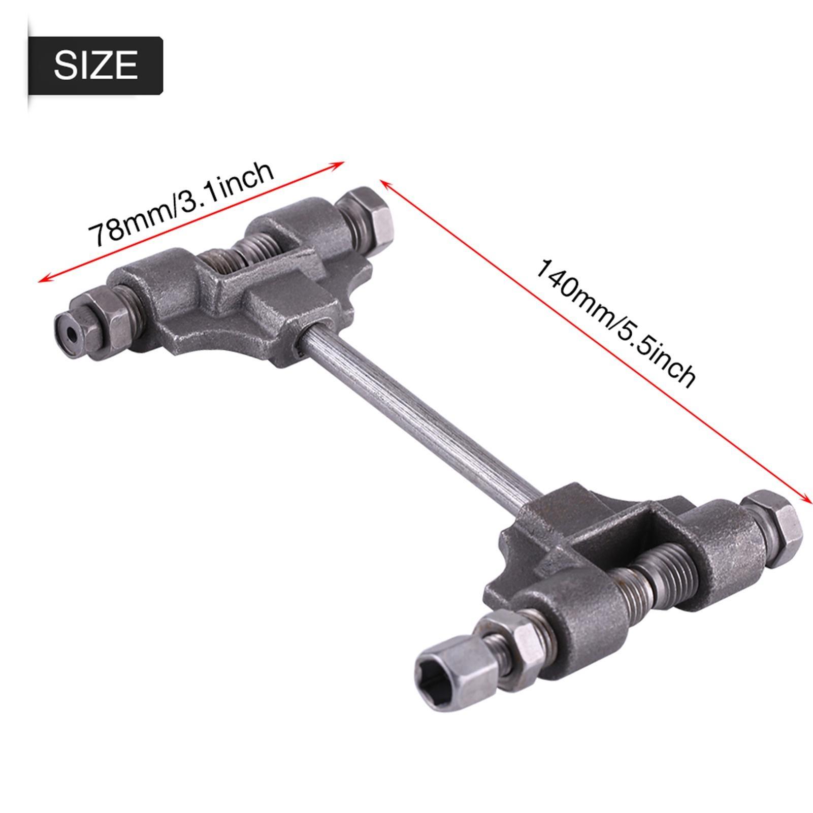 

Универсальный мотоциклетный выжимной инструмент для цепи, кованая сталь, для обрезки и клепки цепи ГРМ 1pc чёрный